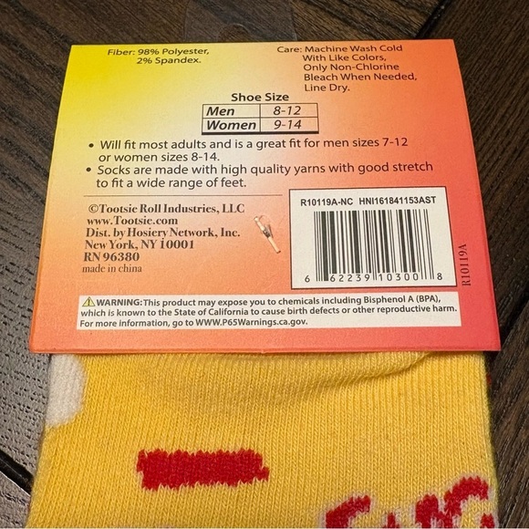 Sugar Daddy Crew Socks 2 Pack NWT | Funny Cozy Snack Lover Gift Socks 3/$20 - Picture 5 of 8